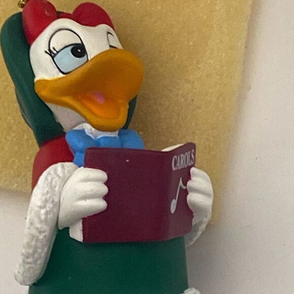 Disney Daisy Duck Christmas Caroling Holiday Collectible Hanging Ornament - Picture 7 of 8